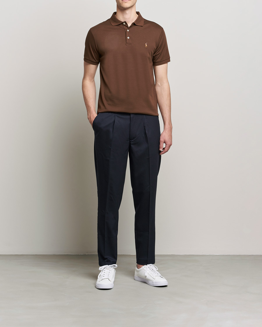 Uomini | Polo | Polo Ralph Lauren | Luxury Pima Cotton Polo American Brown