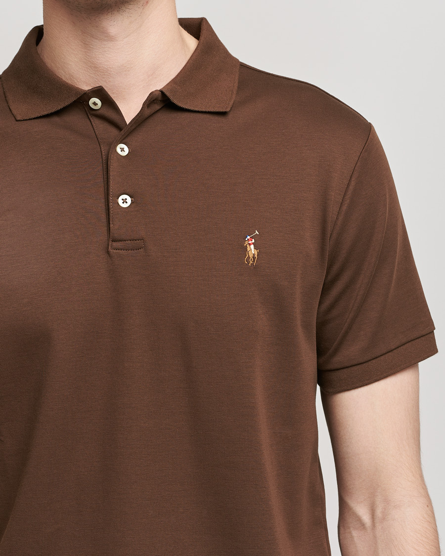 Uomini | Polo | Polo Ralph Lauren | Luxury Pima Cotton Polo American Brown