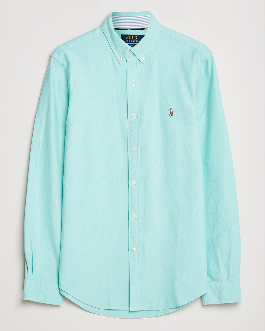 Uomini | Camicie | Polo Ralph Lauren | Slim Fit Oxford Button Down Shirt Sunset Green