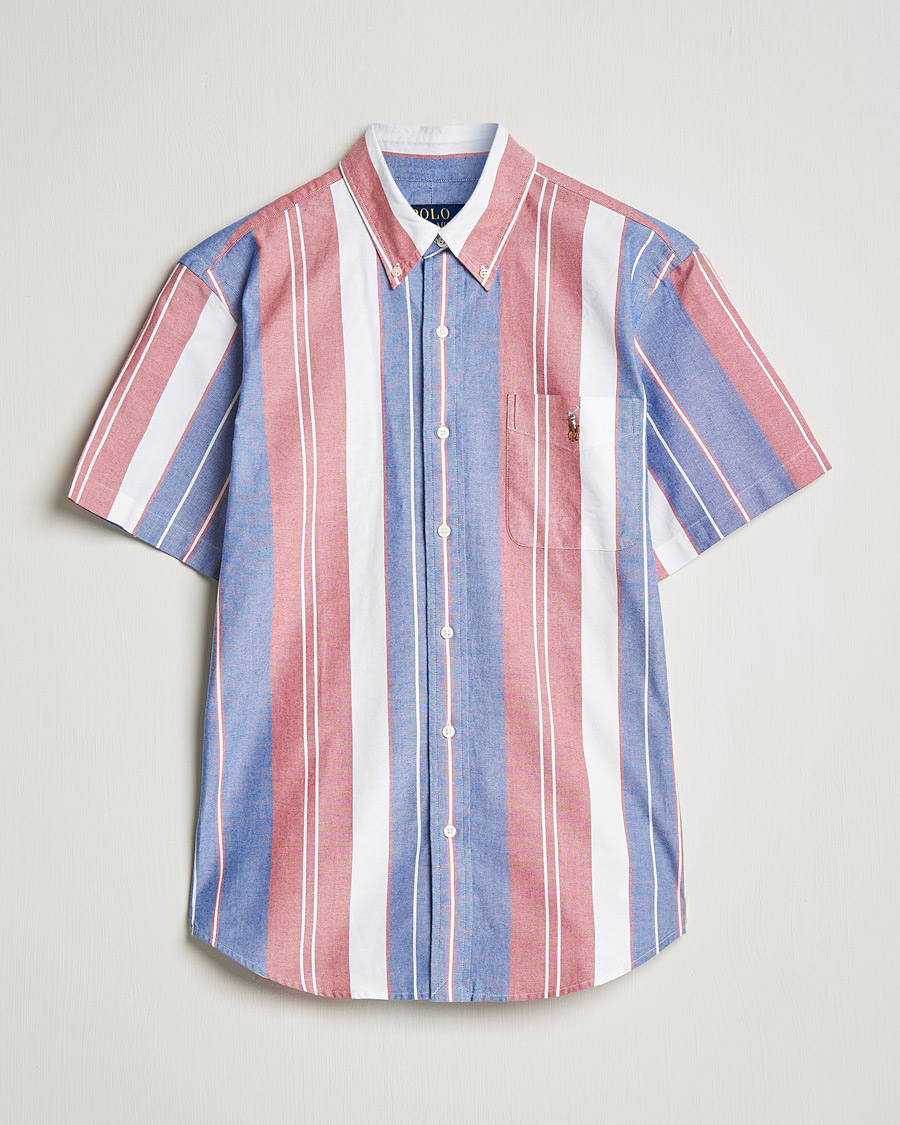 Uomini | Camicie | Polo Ralph Lauren | Custom Fit Oxford Short Sleeve Striped Shirt Multi