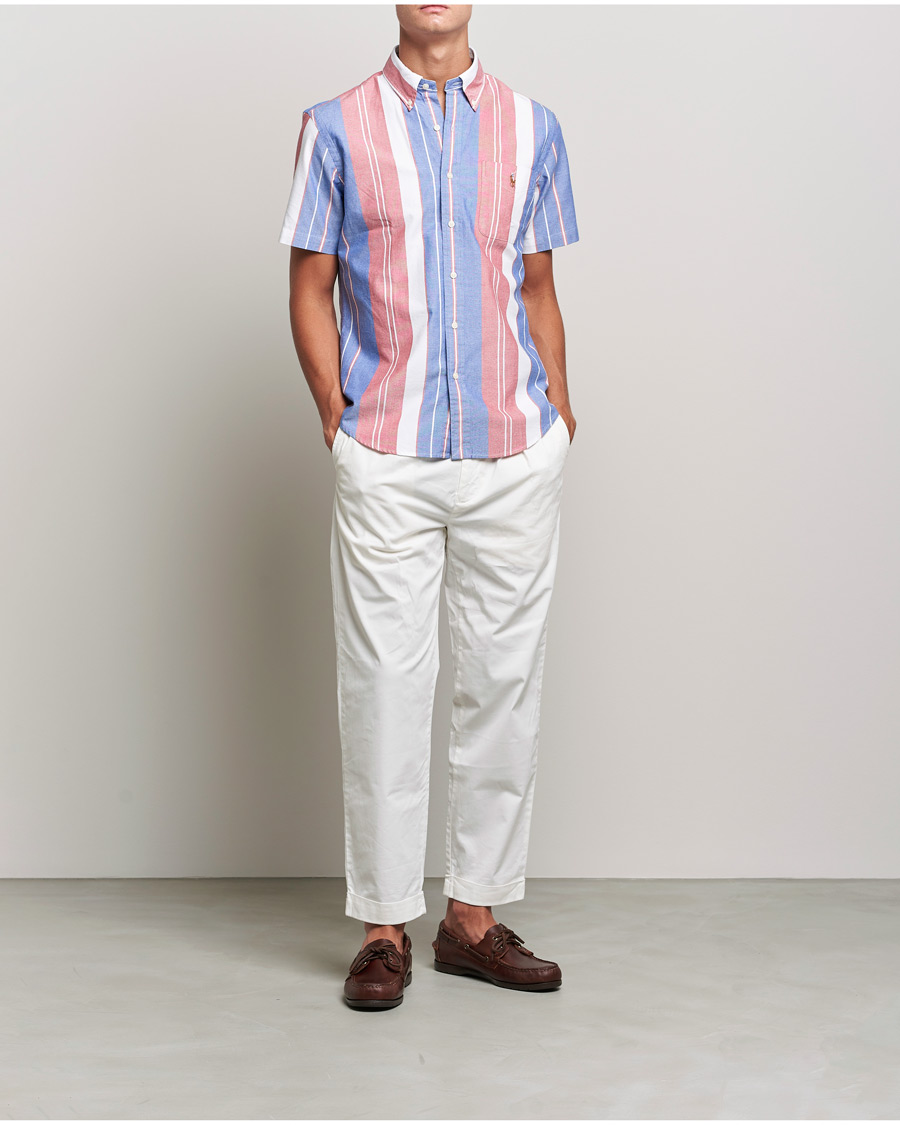 Uomini | Camicie | Polo Ralph Lauren | Custom Fit Oxford Short Sleeve Striped Shirt Multi