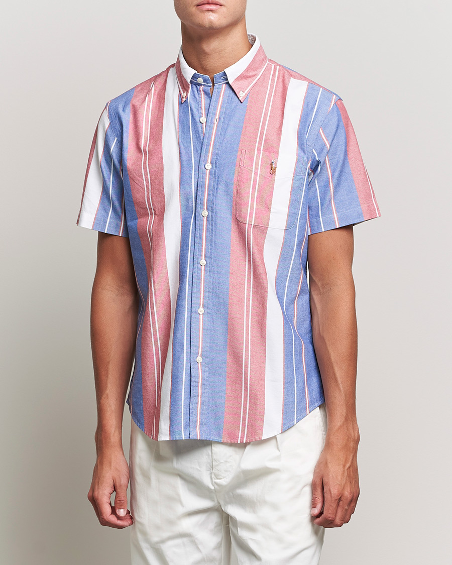 Uomini | Camicie | Polo Ralph Lauren | Custom Fit Oxford Short Sleeve Striped Shirt Multi
