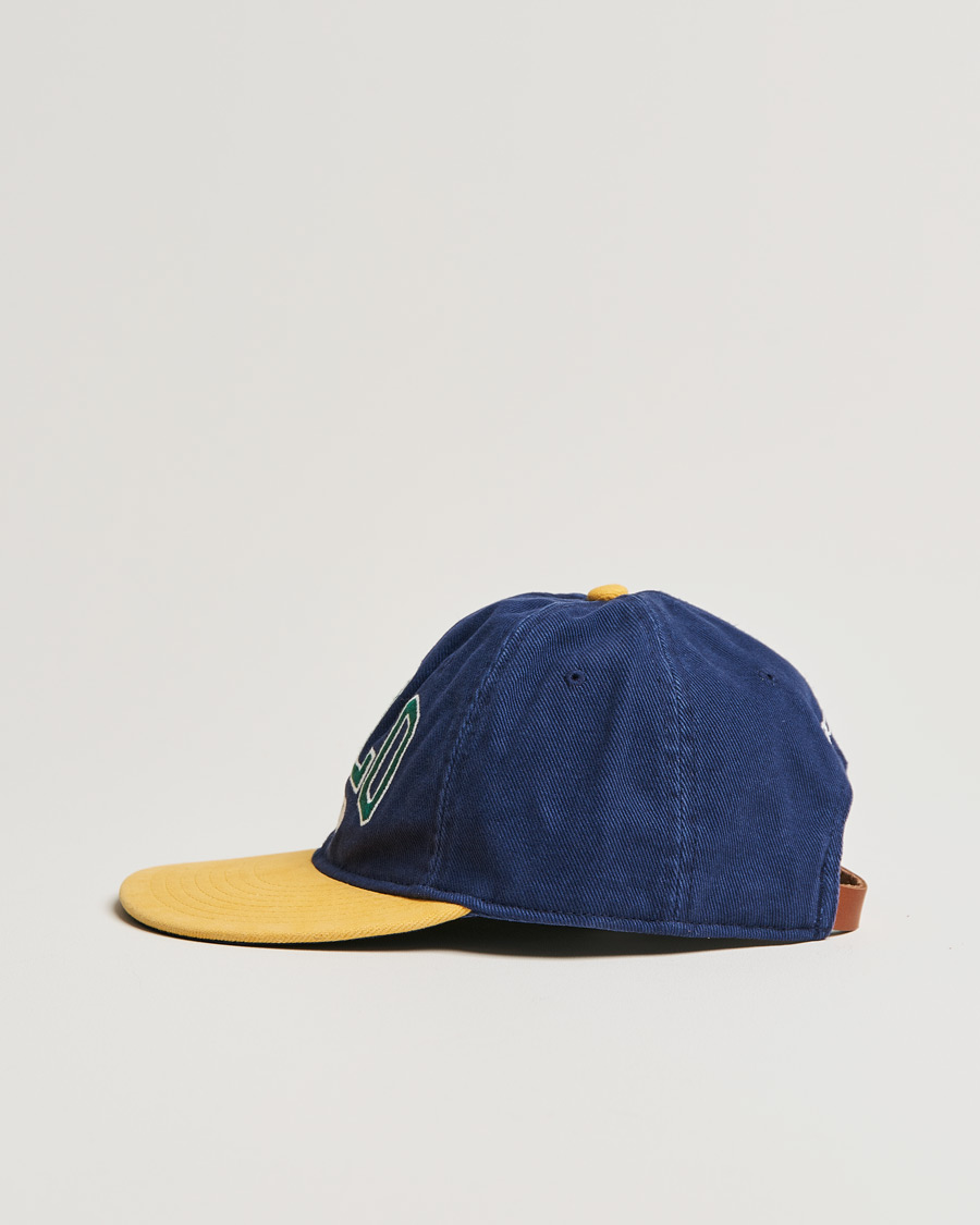 Uomini | Polo Ralph Lauren Retro Cotton/Twill Cap Newport Navy/Gold | Polo Ralph Lauren | Retro Cotton/Twill Cap Newport Navy/Gold