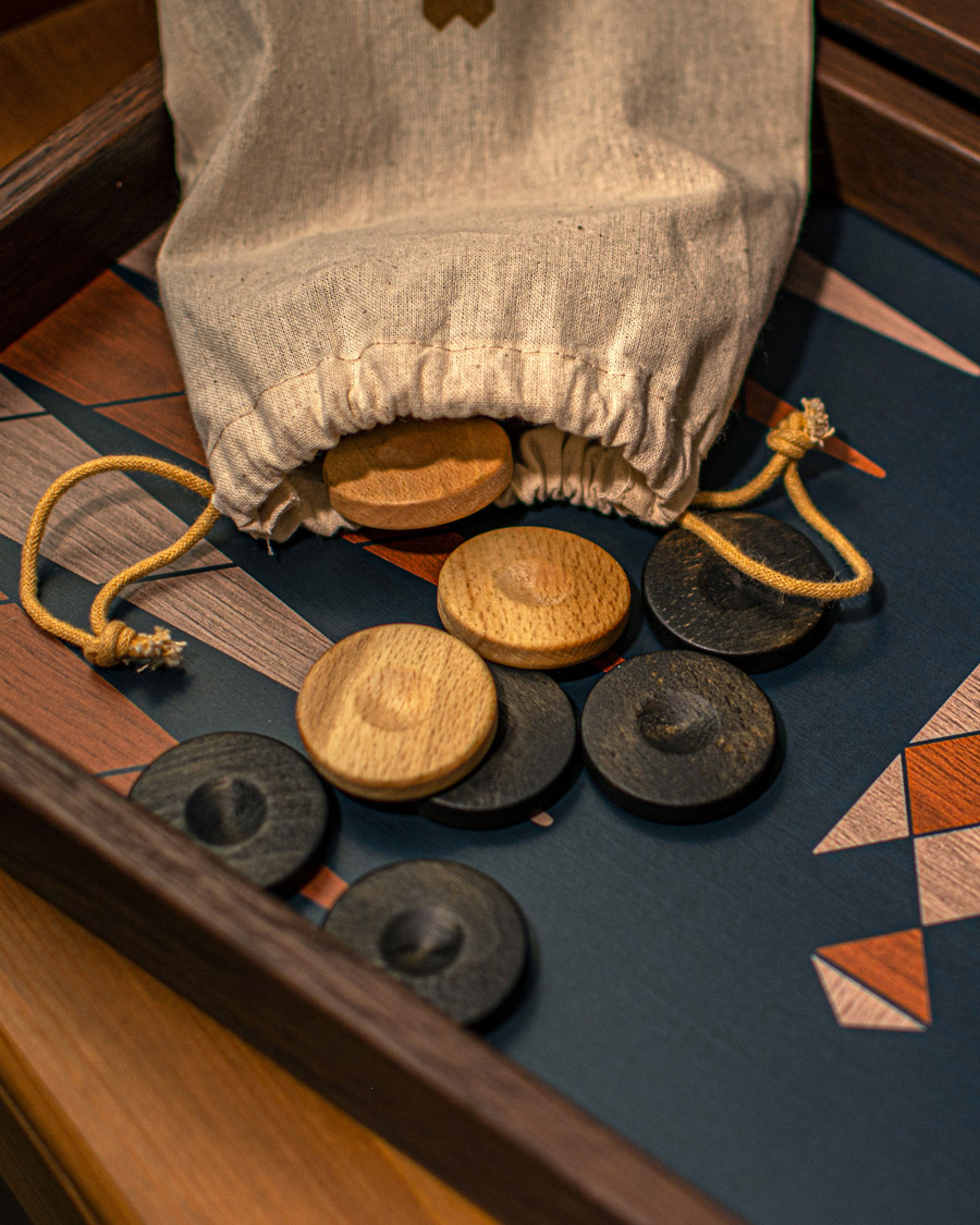 Uomini | Giochi | Manopoulos | Wooden Creative Boho Chic Backgammon