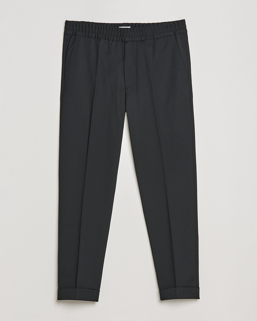 Uomini | Pantaloni | Filippa K | Terry Cropped Trousers Black