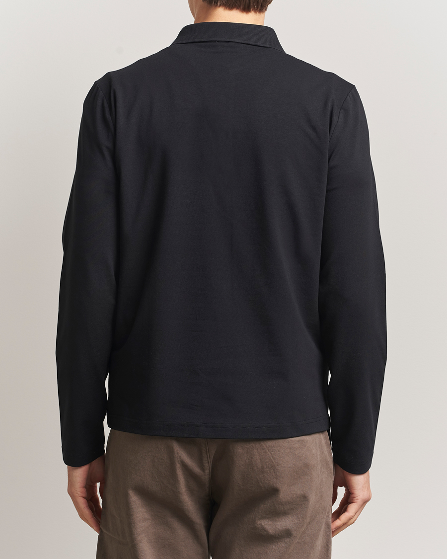 Uomini | Polo | Filippa K | Luke Lycra Poloshirt Black