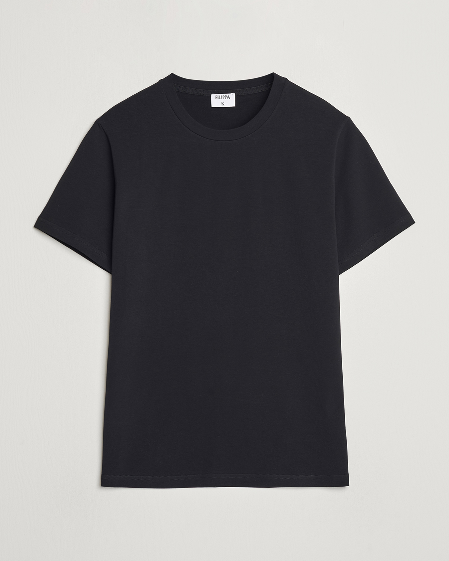 Uomini | T-shirt | Filippa K | Soft Lycra Tee Black