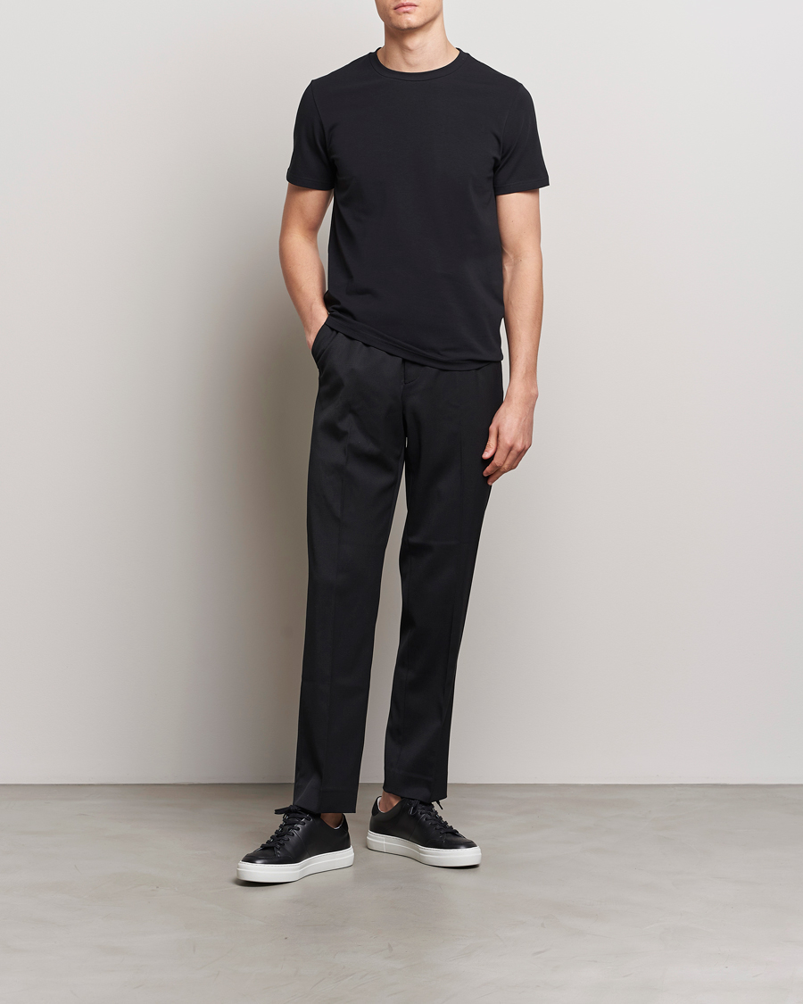 Uomini | T-shirt | Filippa K | Soft Lycra Tee Black