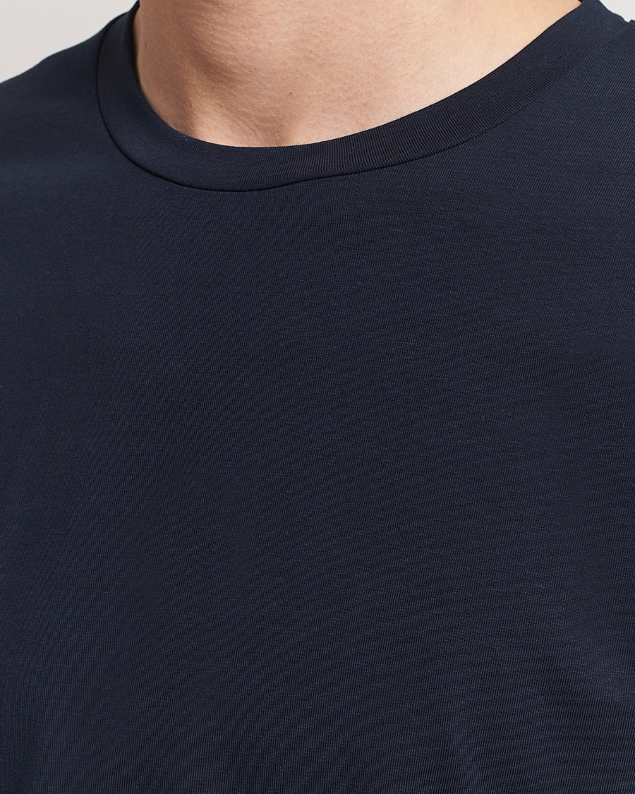 Uomini | T-shirt | Filippa K | Soft Lycra Tee Navy