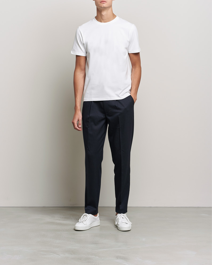 Uomini | T-shirt | Filippa K | Stretch Cotton Tee White