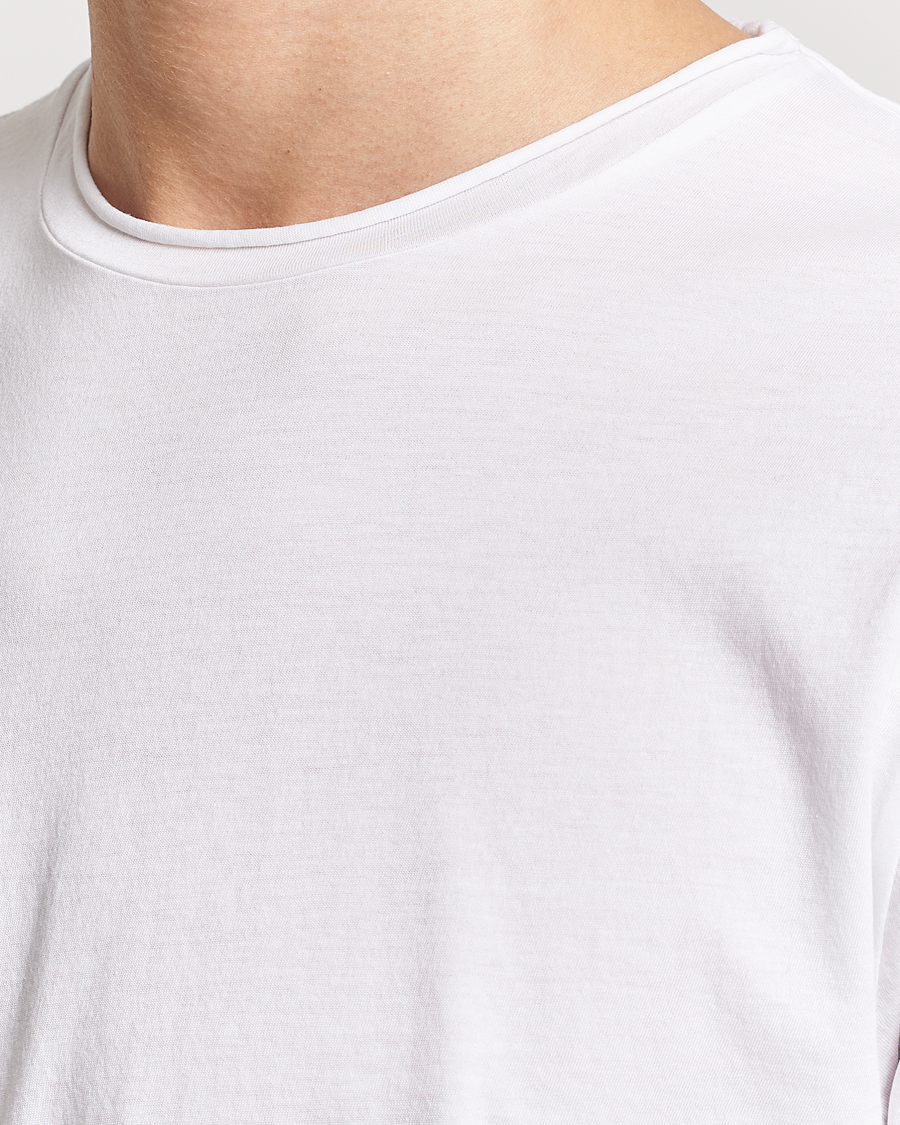 Uomini | T-shirt | Filippa K | Roll Neck Crew Neck Tee White