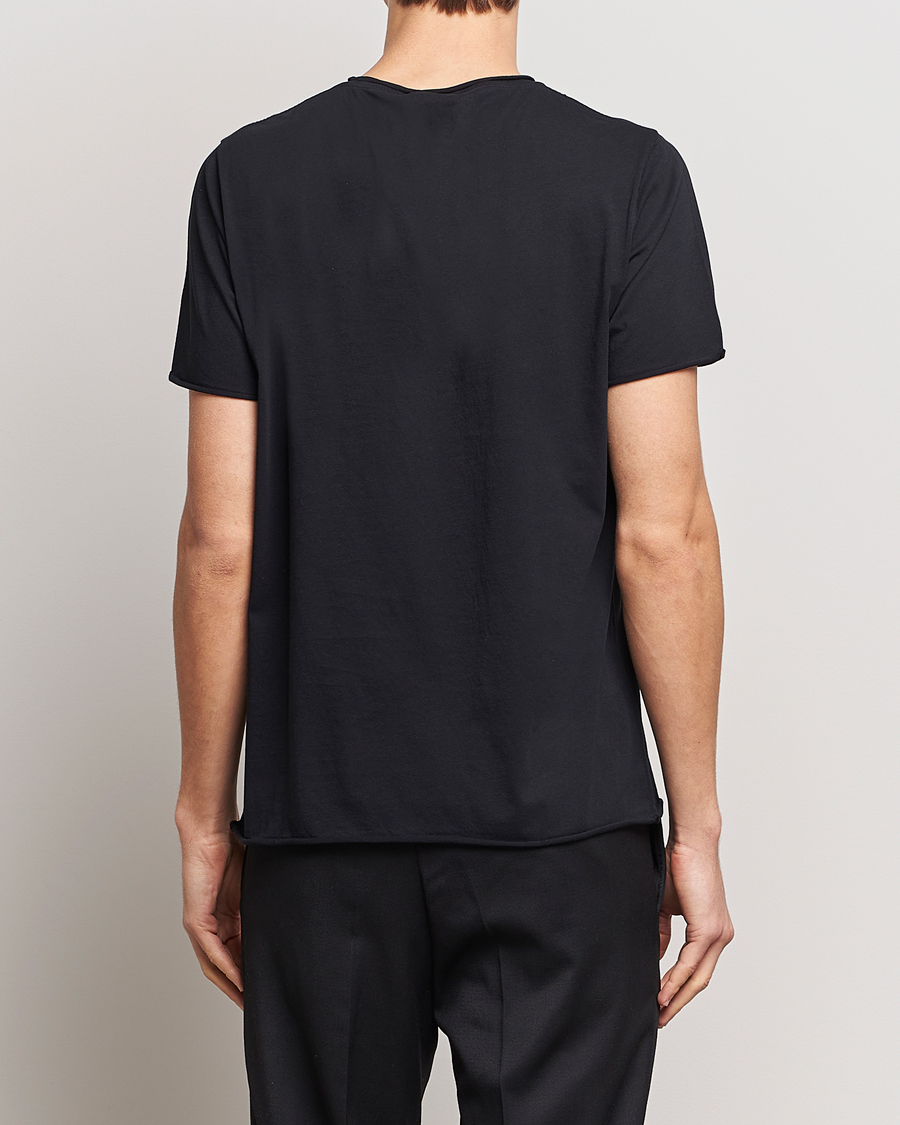 Uomini | T-shirt | Filippa K | Roll Neck Crew Neck Tee Black
