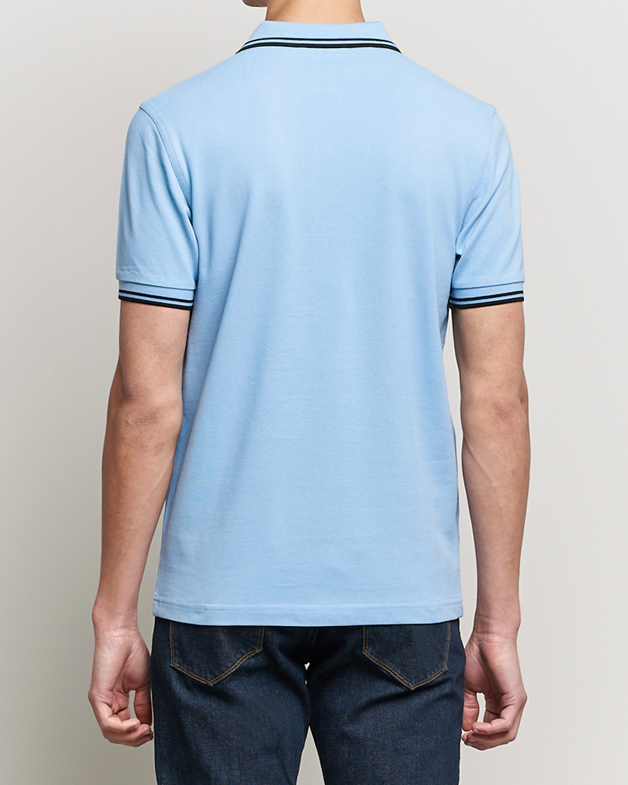 Uomini | Polo | Fred Perry | Twin Tip Polo Sky Blue Black