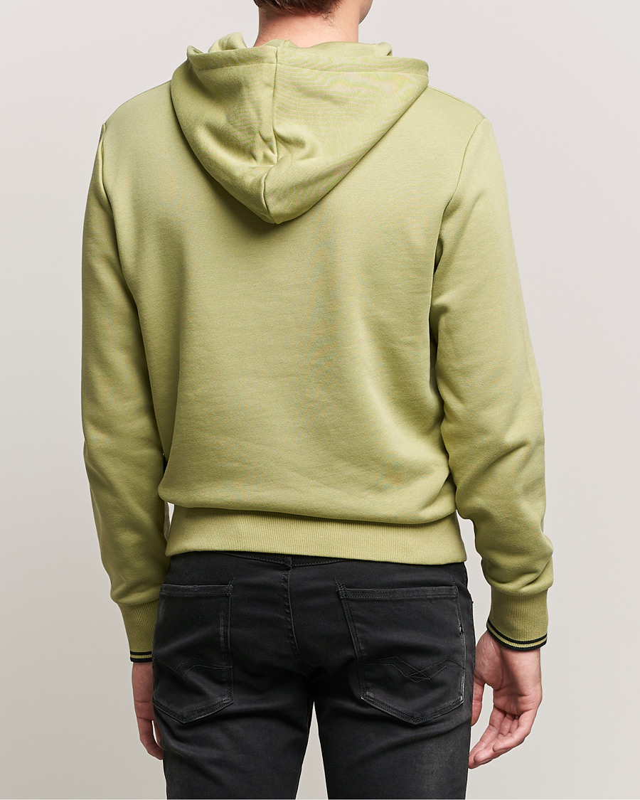 Uomini | Maglieria | Fred Perry | Tipped Hooded Sweatshirt Sage Green 