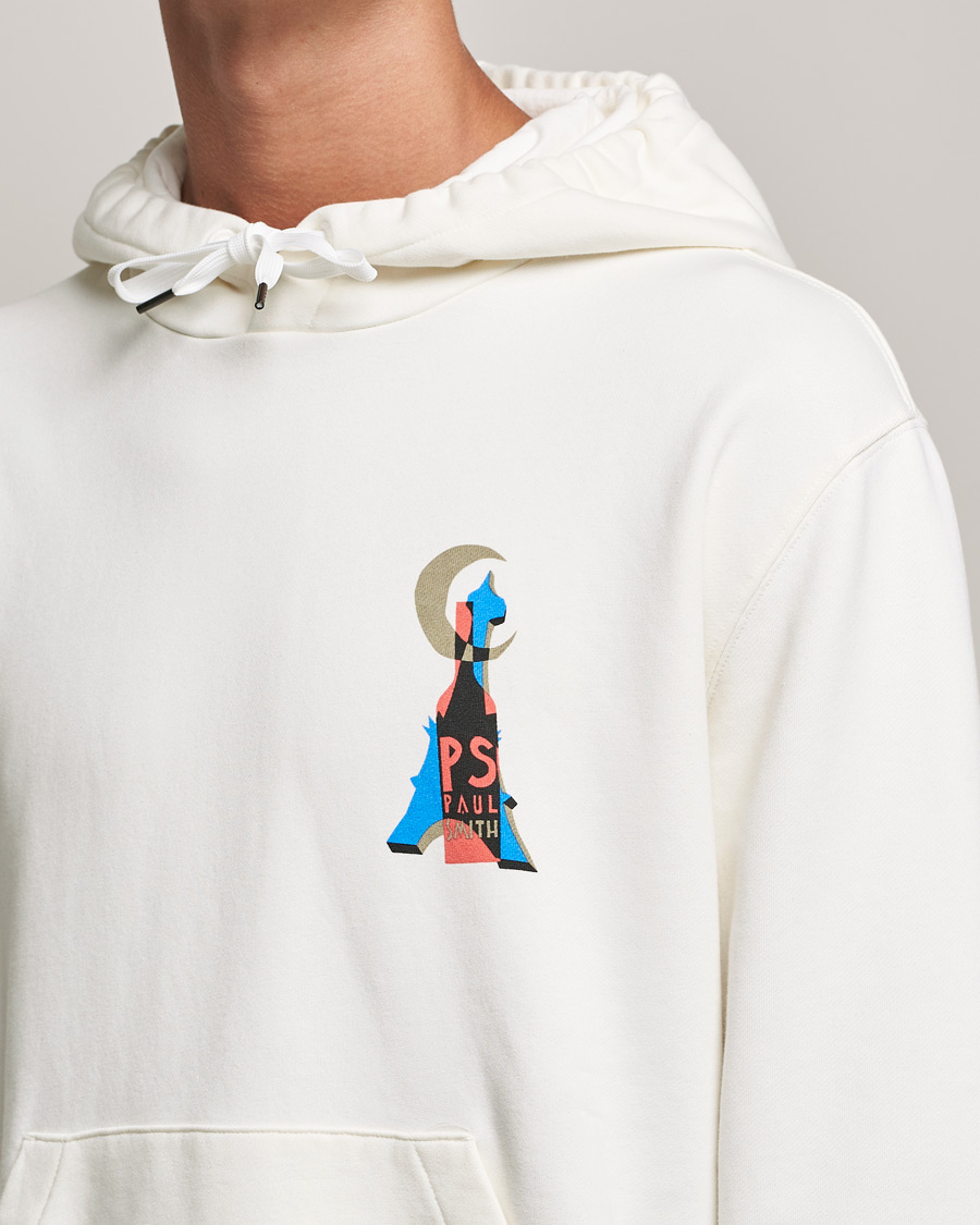 Uomini | Maglieria | PS Paul Smith | Souvenir Organic Cotton Hoodie Off White