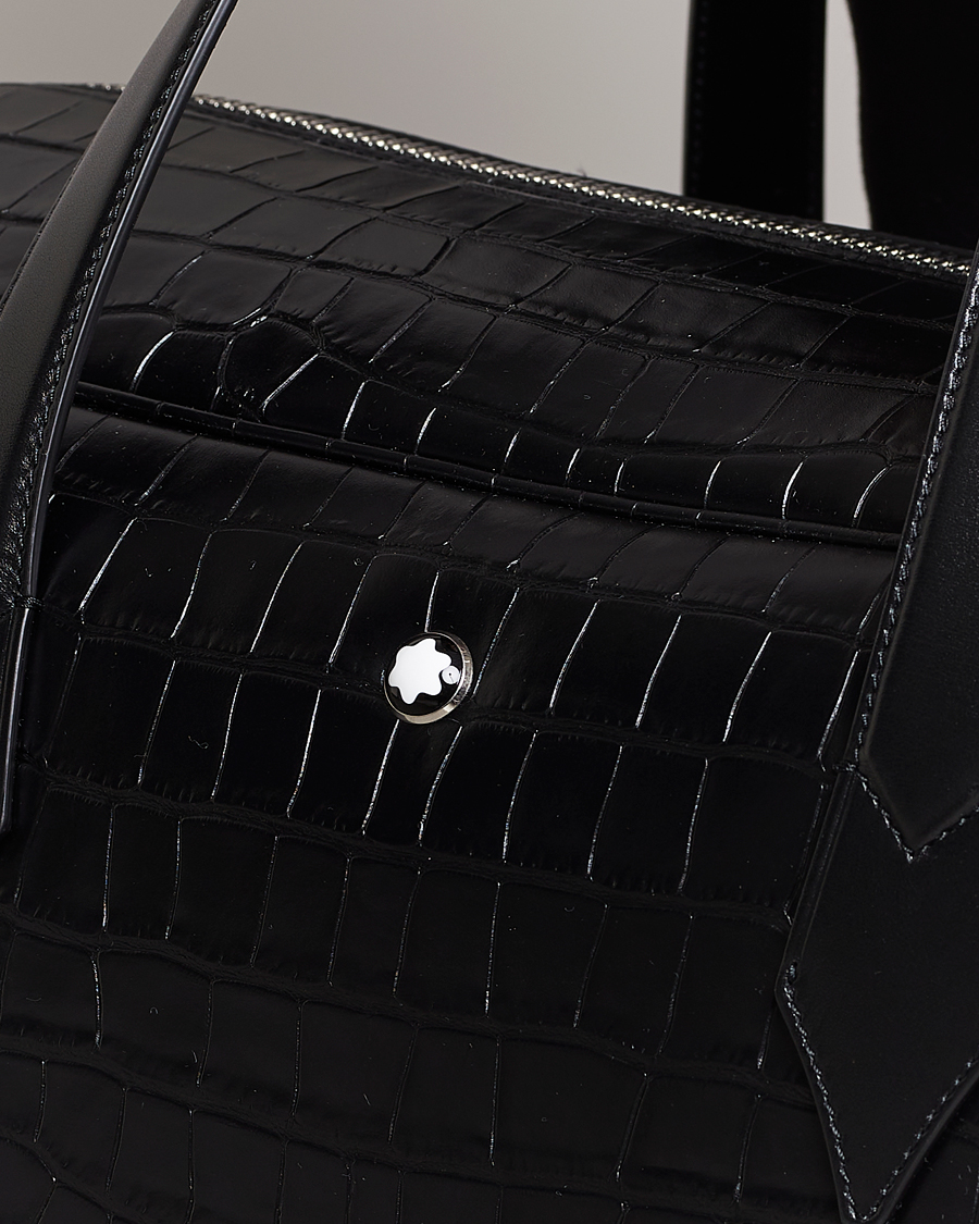 Uomini | Montblanc Meisterstück Selection Leather Duffle Black | Montblanc | Meisterstück Selection Leather Duffle Black