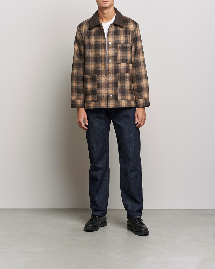 Uomini | Giacche | A.P.C. | Emile Shirt Jacket Brown Check