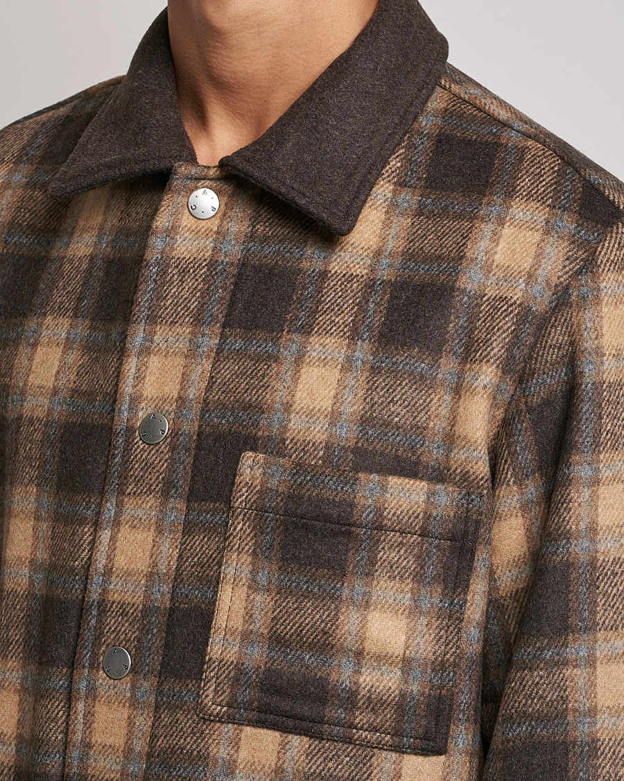 Uomini | Giacche | A.P.C. | Emile Shirt Jacket Brown Check
