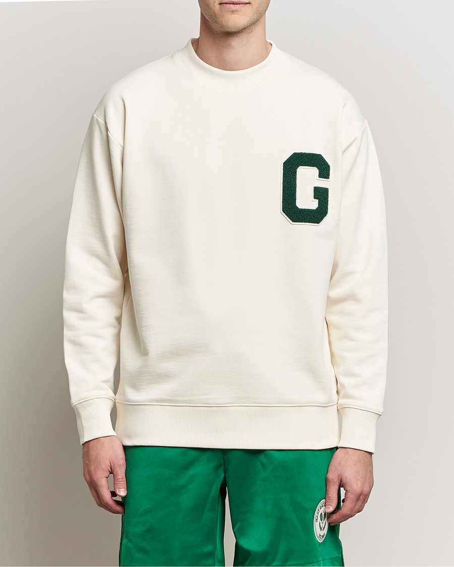 Uomini | Maglieria | GANT | College G Crew Neck Sweatshirt Creme