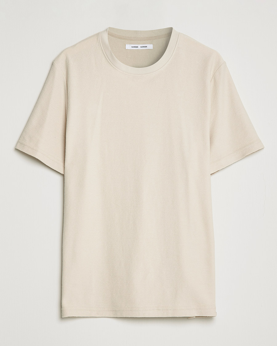Uomini | T-shirt | Samsøe Samsøe | Samsøe & Samsøe Odin Organic Cotton T-shirt Oatmeal
