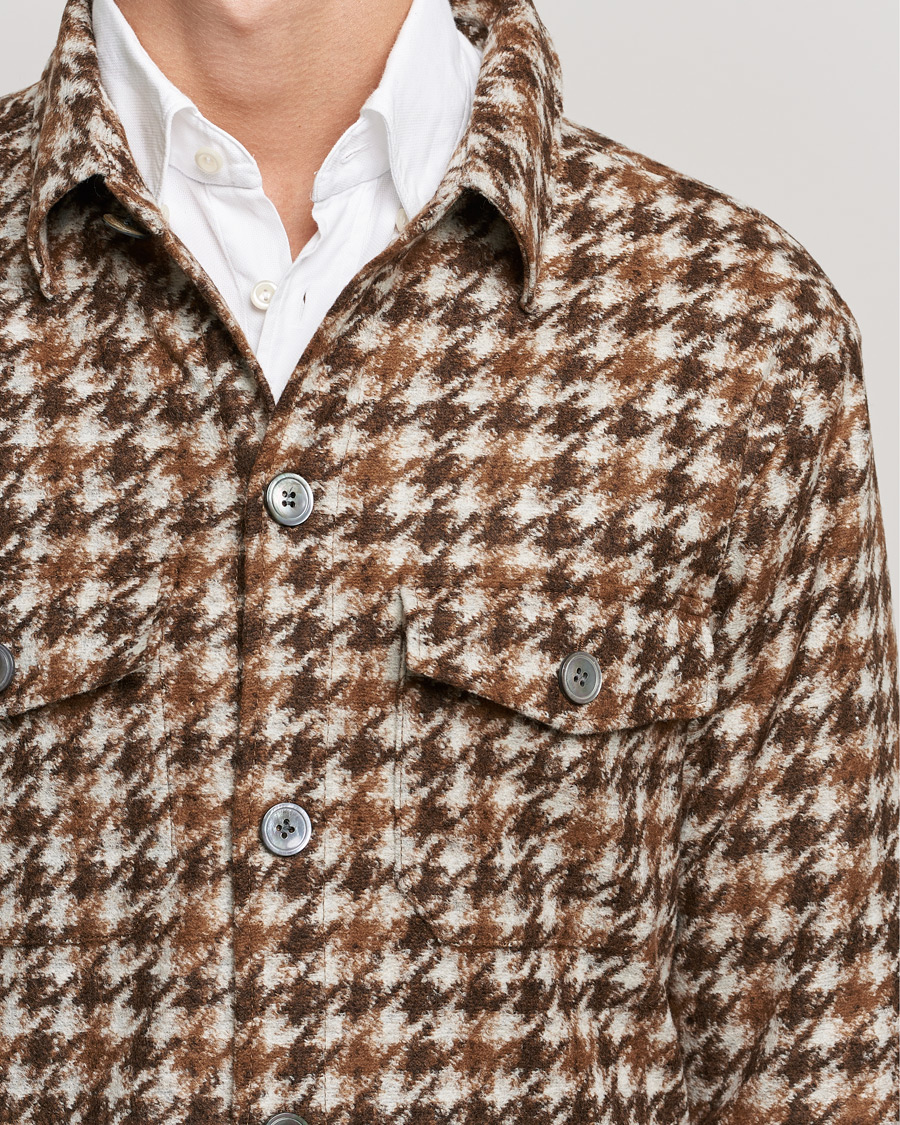 Uomini | Camicie | Oscar Jacobson | Milron Shirt Jacket Brown