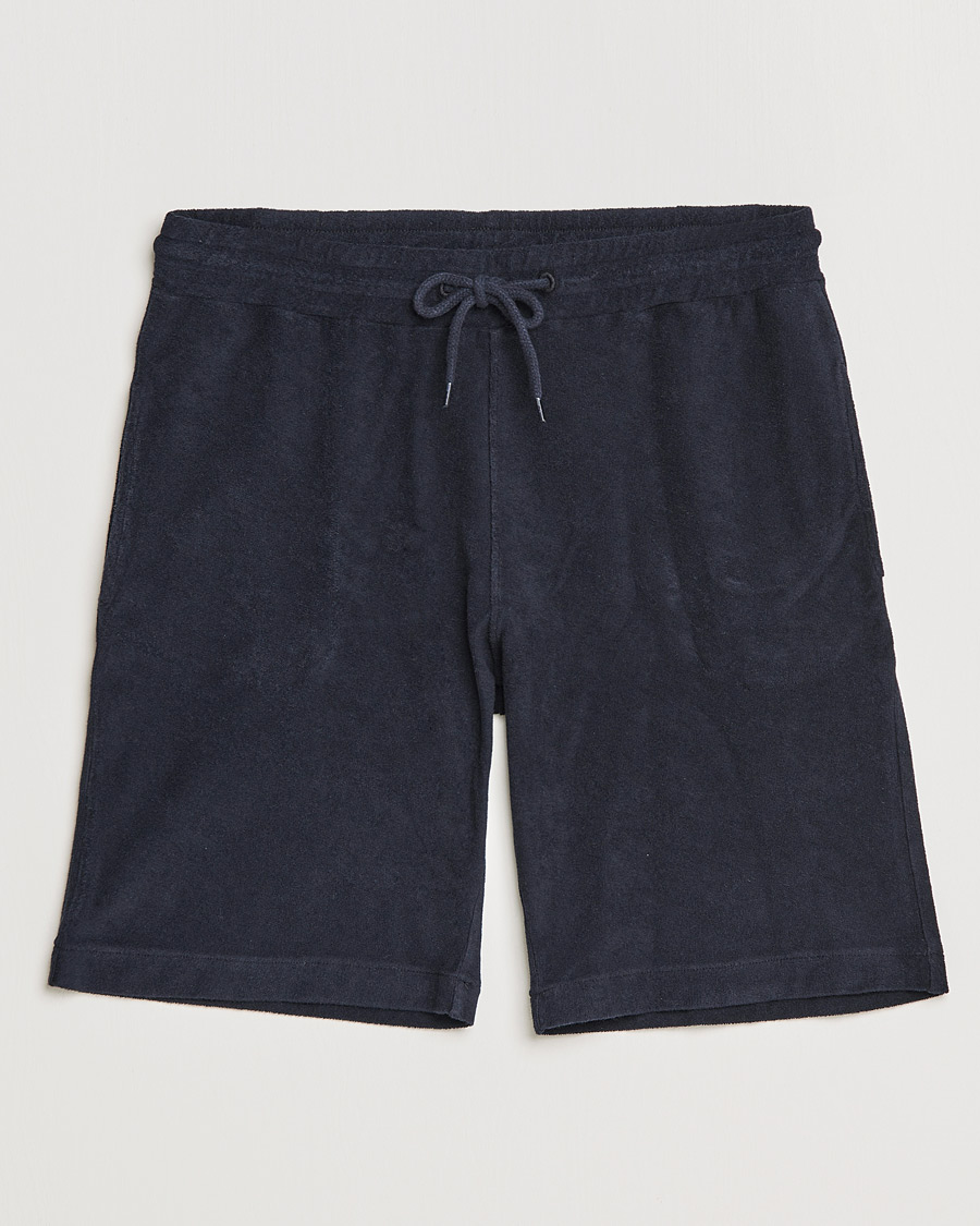 Uomini | Pantaloni | Oscar Jacobson | Ellory Terry Shorts Night Blue