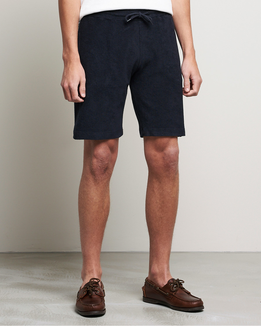 Uomini | Pantaloni | Oscar Jacobson | Ellory Terry Shorts Night Blue