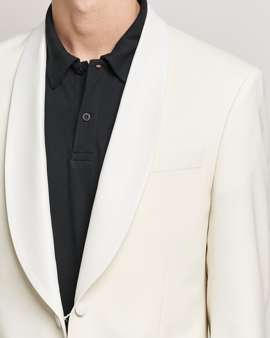 Uomini | Abiti | Oscar Jacobson | Figaro Light Wool Tuxedo Creme