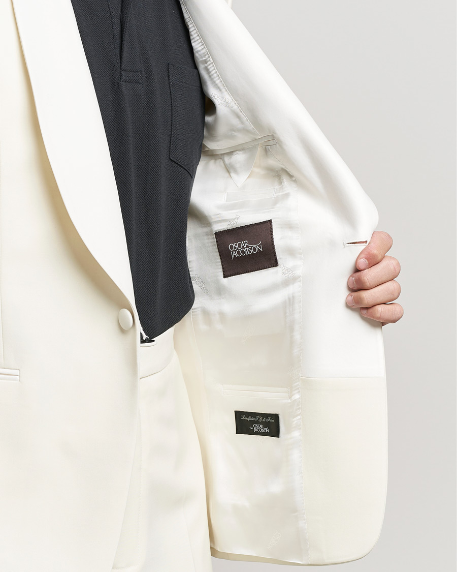 Uomini | Abiti | Oscar Jacobson | Figaro Light Wool Tuxedo Creme