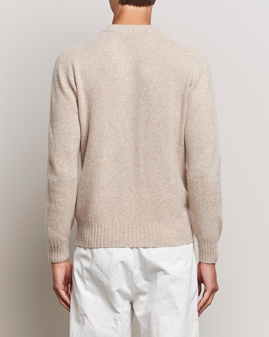 Uomini | Maglieria | Altea | Wool/Cashmere Crew Neck Pullover Beige Melange
