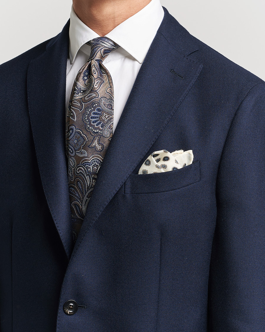 Uomini | Amanda Christensen Silk Mulberry 8cm Large Paisley Tie Brown | Amanda Christensen | Silk Mulberry 8cm Large Paisley Tie Brown