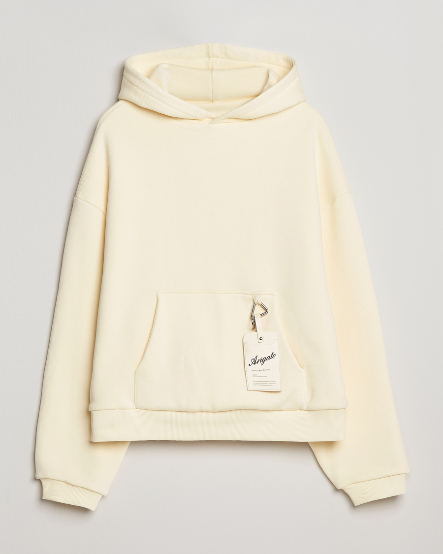 Uomini | Maglieria | Axel Arigato | Title Hoodie Pale Yellow