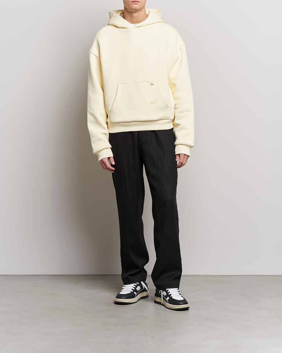 Uomini | Maglieria | Axel Arigato | Title Hoodie Pale Yellow