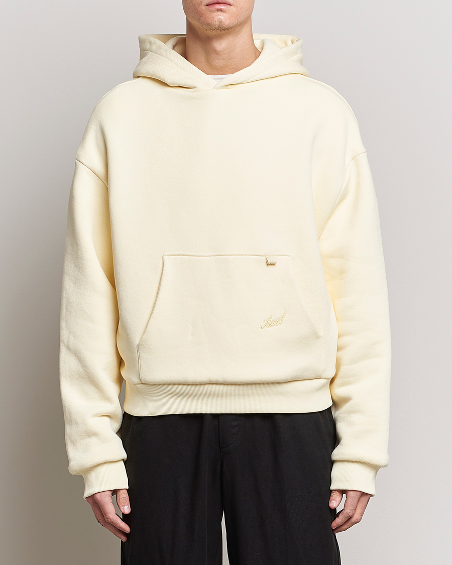 Uomini | Maglieria | Axel Arigato | Title Hoodie Pale Yellow
