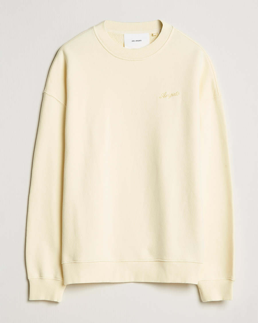 Uomini | Maglieria | Axel Arigato | Primary Sweatshirt Pale Yellow