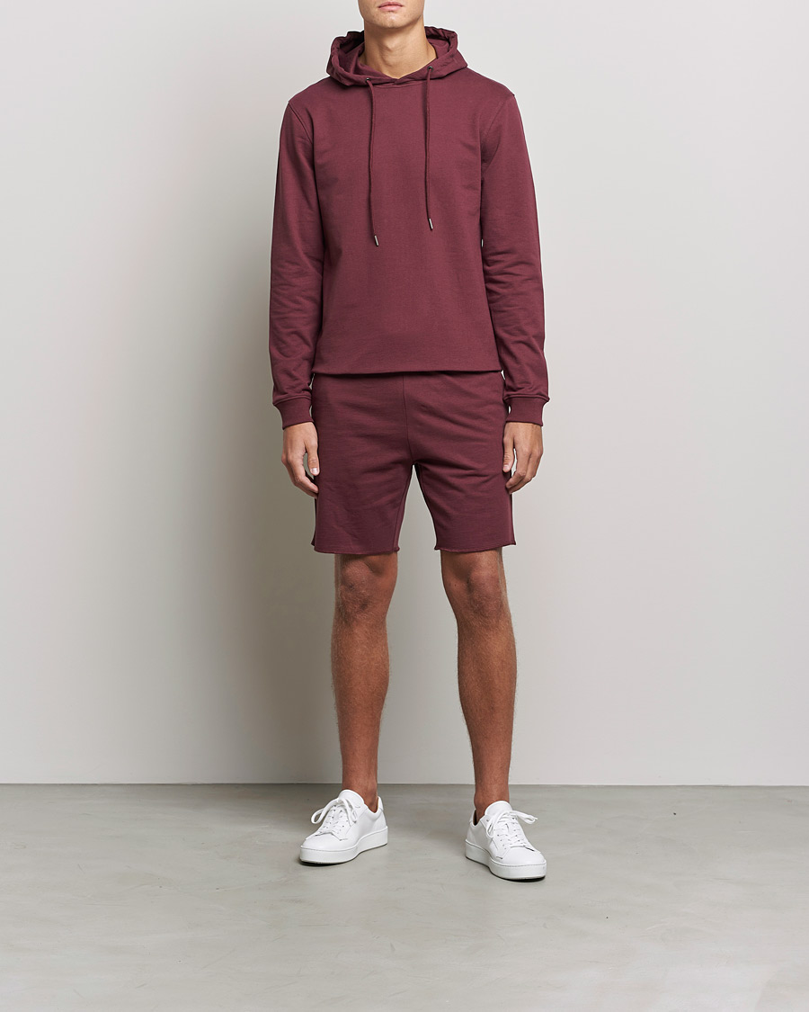 Uomini | Maglieria | Bread & Boxers | Loungewear Hoodie Burgundy