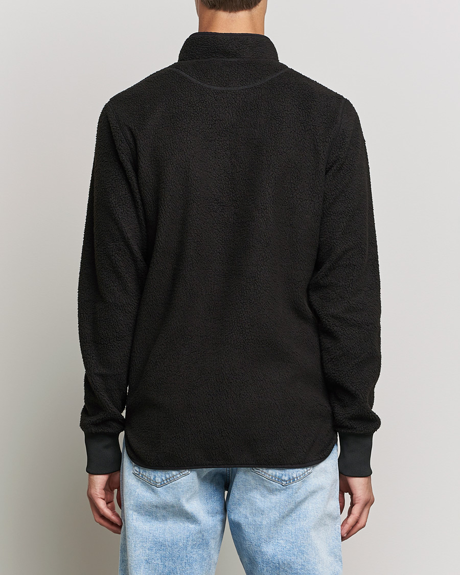 Uomini | Maglieria | Bread & Boxers | Full Zip Fleece Jacket Black