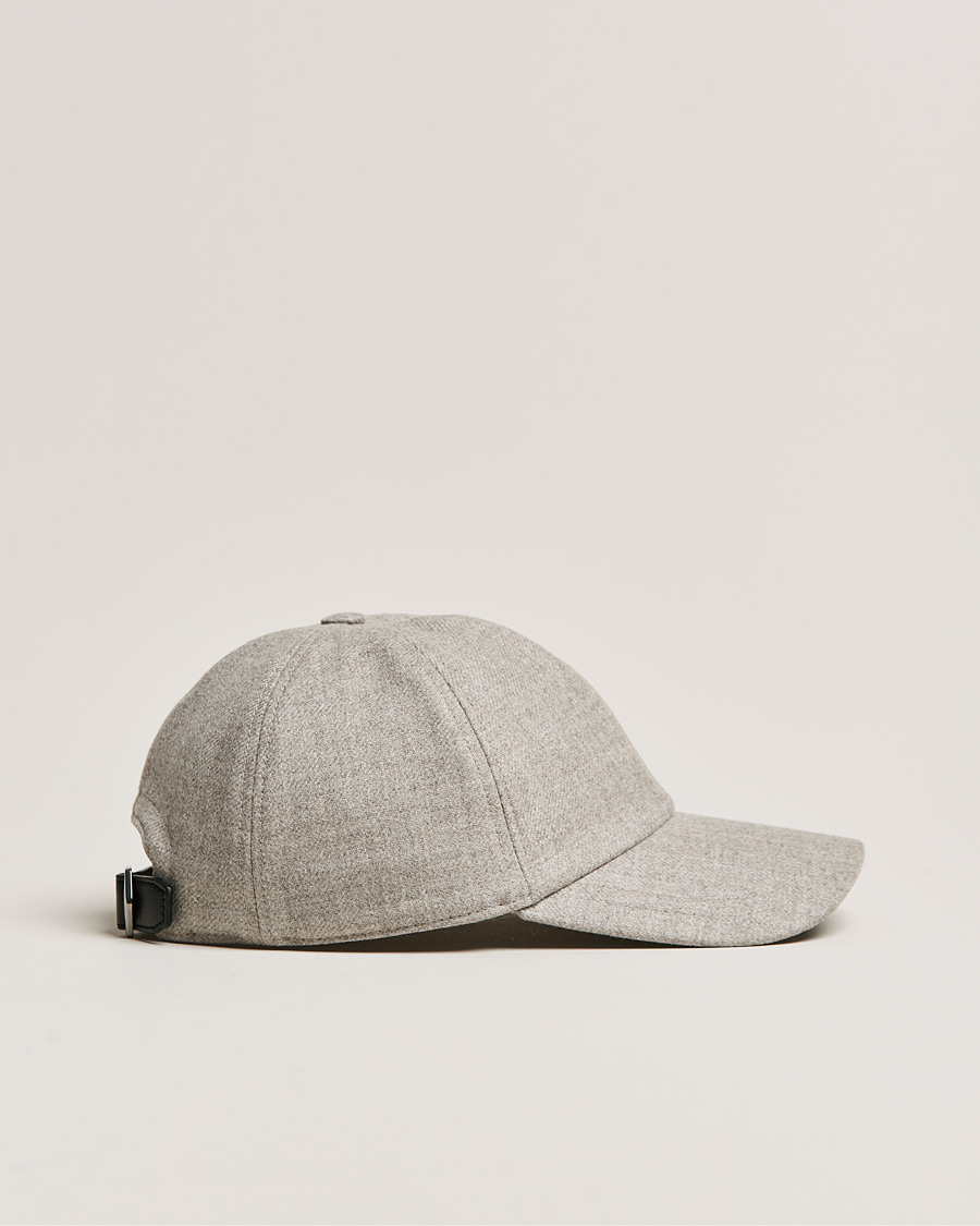 Uomini | Brioni Cashmere Flannel Baseball Cap Light Grey | Brioni | Cashmere Flannel Baseball Cap Light Grey