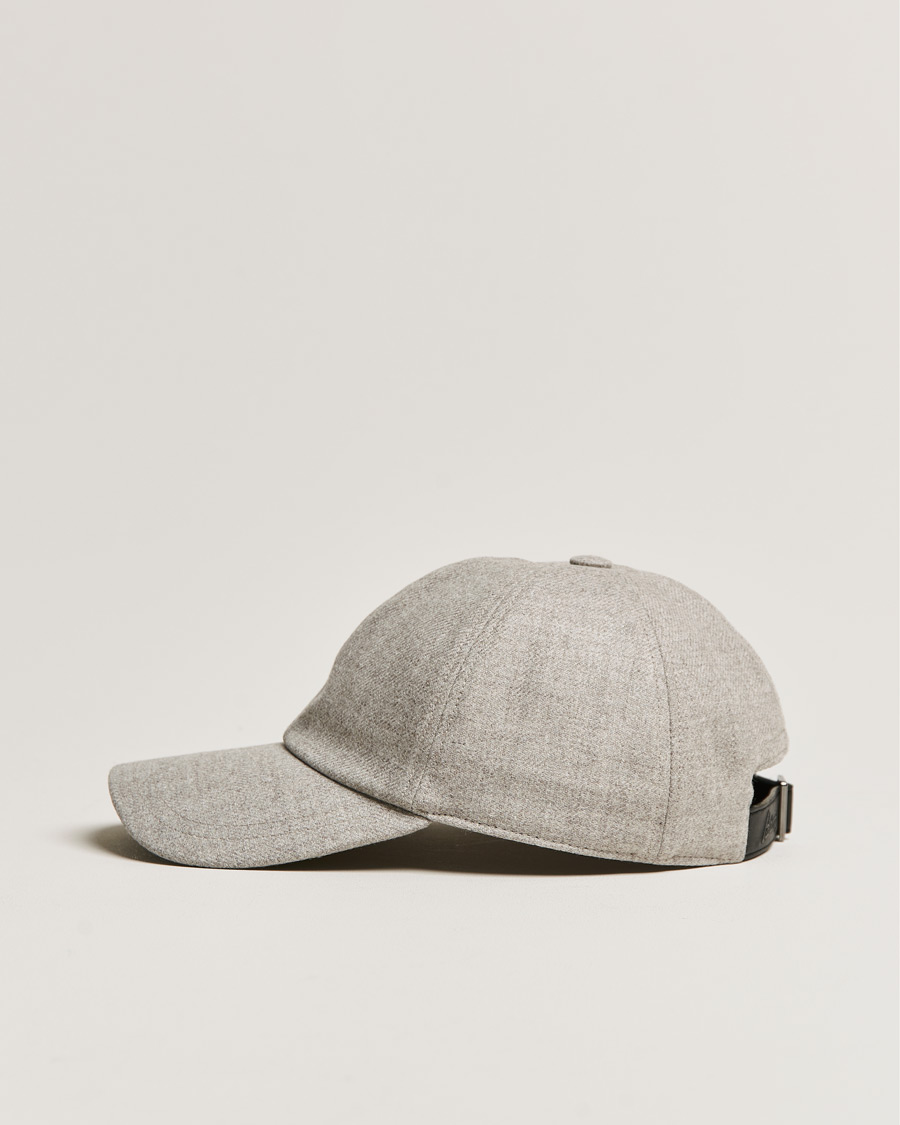 Uomini | Brioni Cashmere Flannel Baseball Cap Light Grey | Brioni | Cashmere Flannel Baseball Cap Light Grey