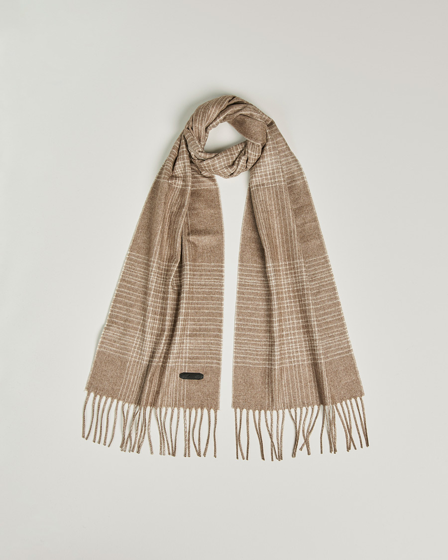 Uomini | Brioni Cashmere/Silk Scarf Taupe | Brioni | Cashmere/Silk Scarf Taupe
