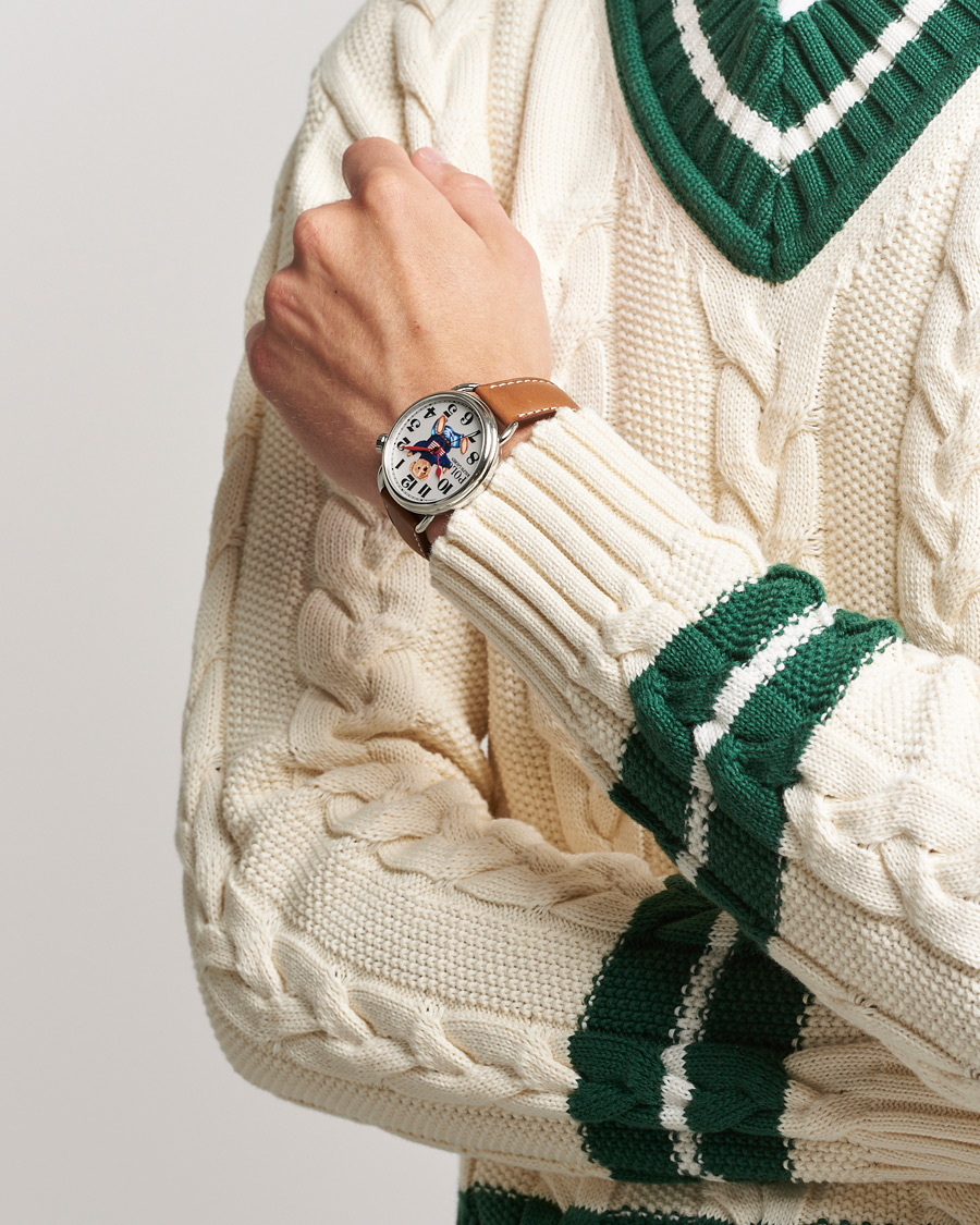 Uomini | Polo Ralph Lauren 42mm Automatic Flag Bear White Dial | Polo Ralph Lauren | 42mm Automatic Flag Bear White Dial