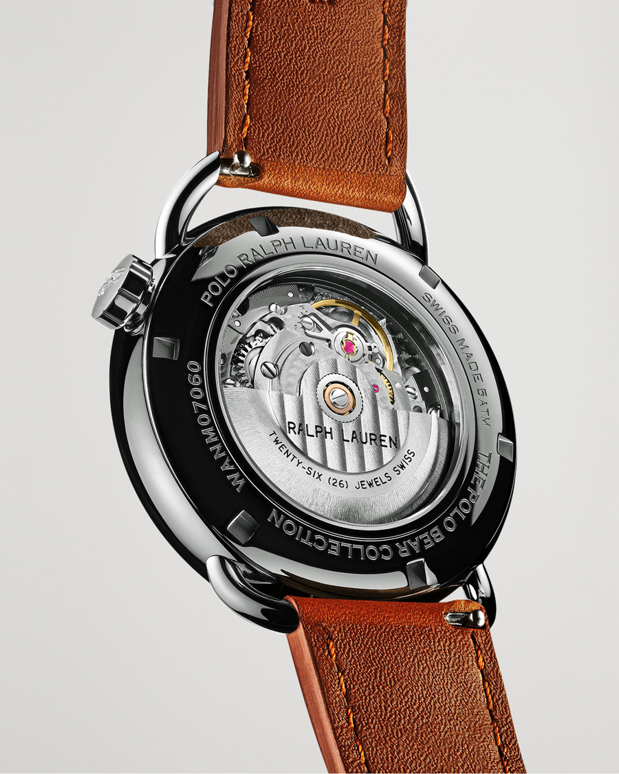 Uomini | Polo Ralph Lauren 42mm Automatic Flag Bear White Dial | Polo Ralph Lauren | 42mm Automatic Flag Bear White Dial