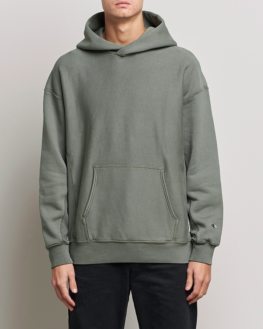 Uomini | Maglieria | Champion | Heritage Garment Dyed Hood Dark Grey
