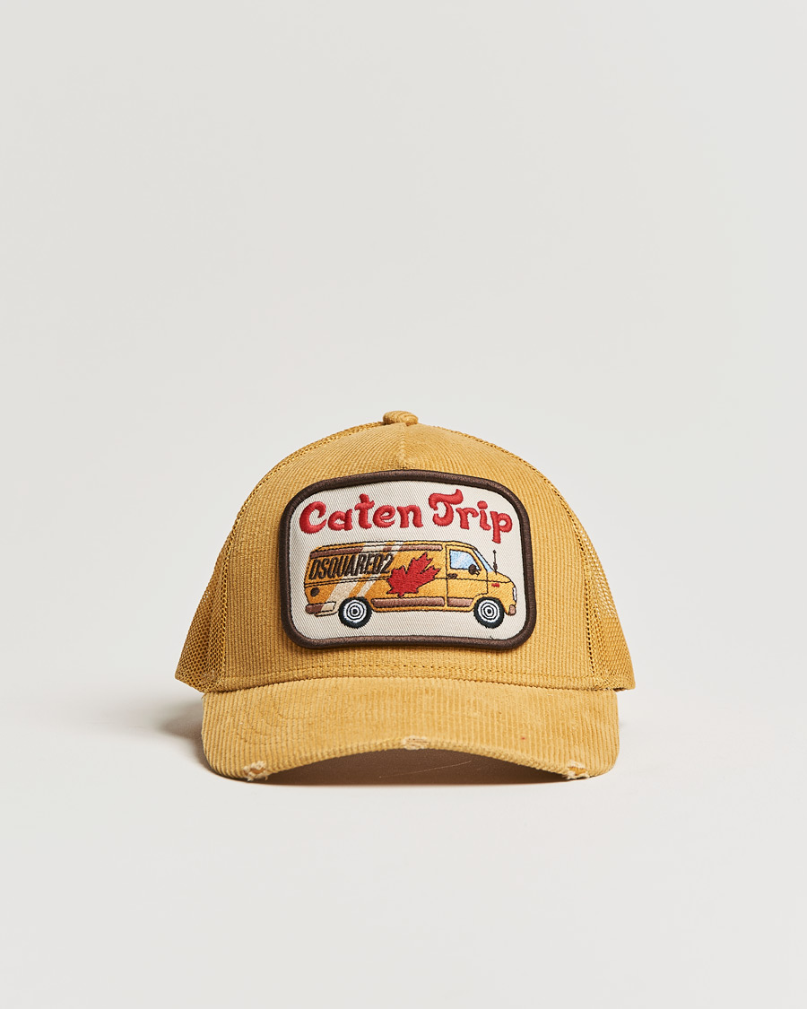 Uomini | Dsquared2 Caten Trip Baseball Cap Mustard | Dsquared2 | Caten Trip Baseball Cap Mustard