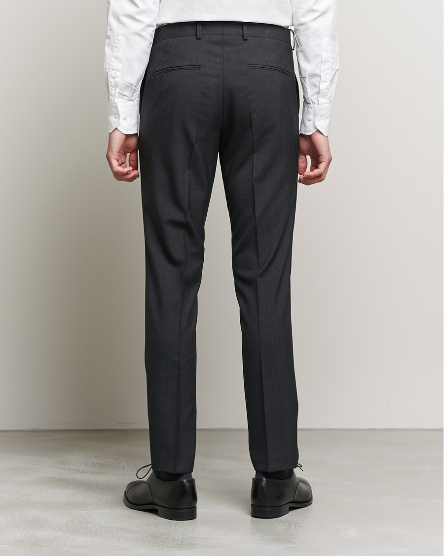 Uomini | Pantaloni | Oscar Jacobson | Denz Super 120's Wool Trousers Grey