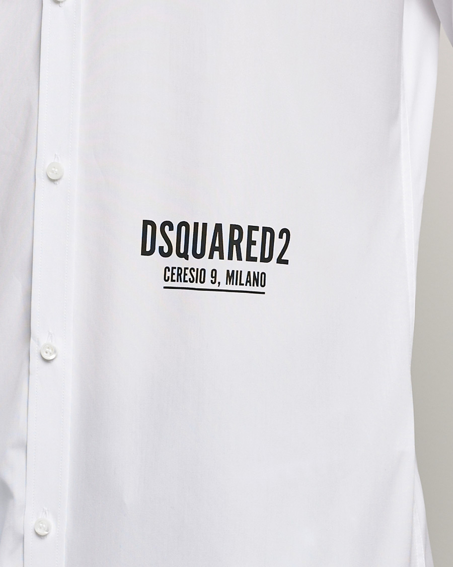 Uomini | Camicie | Dsquared2 | Poplin Dress Shirt White