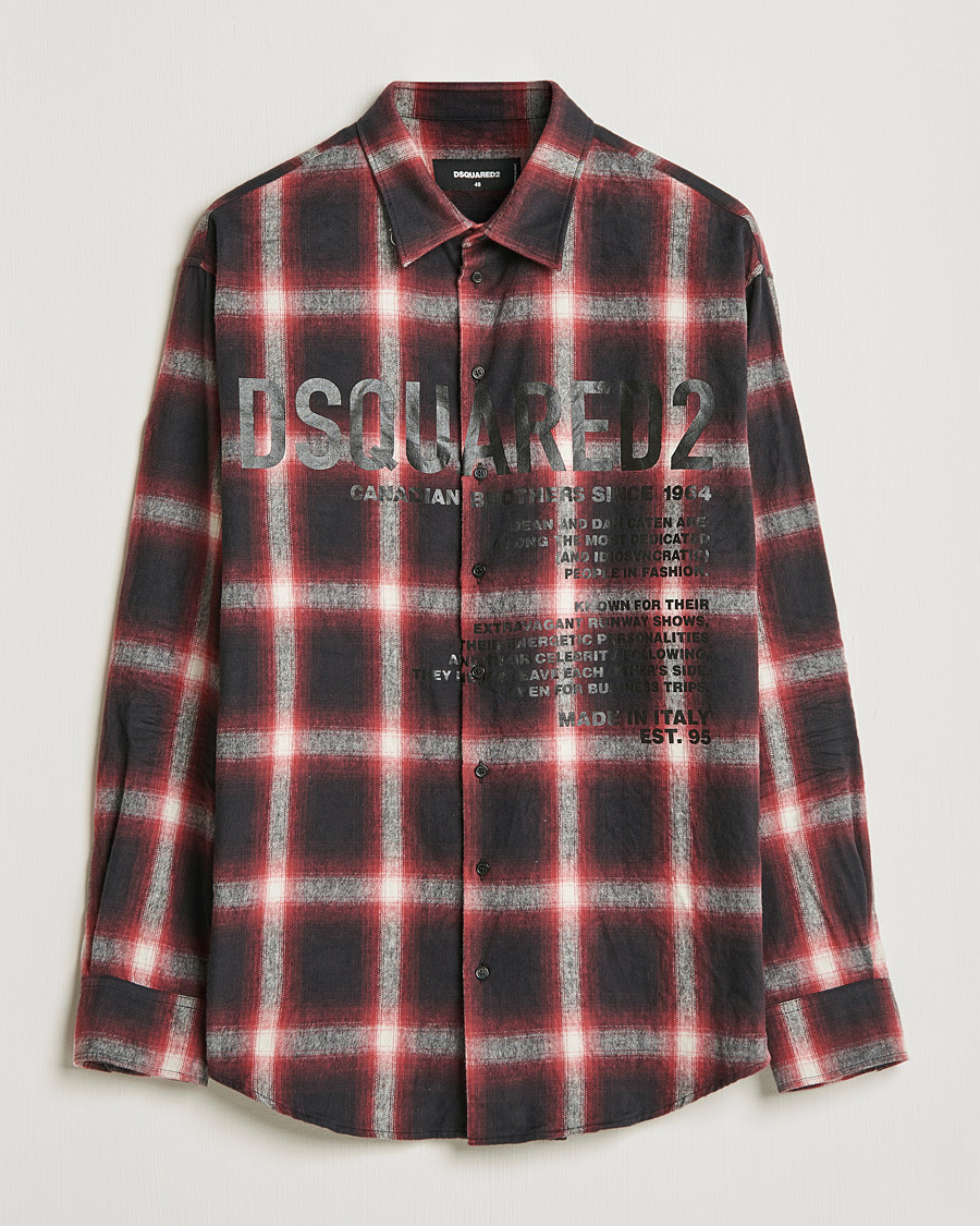 Uomini | Camicie | Dsquared2 | Plaid Shirt Red/Black
