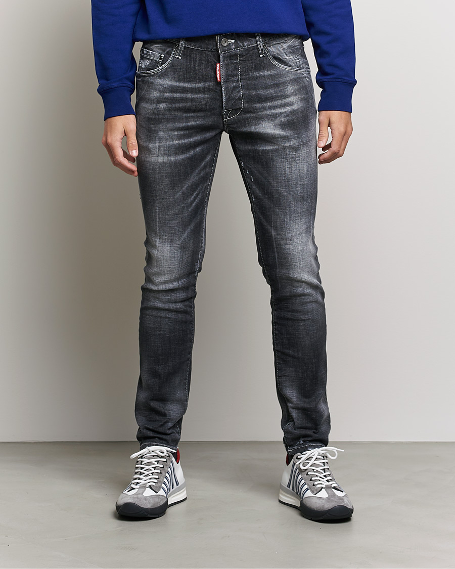 Uomini | Jeans | Dsquared2 | Skater Jeans Black Wash