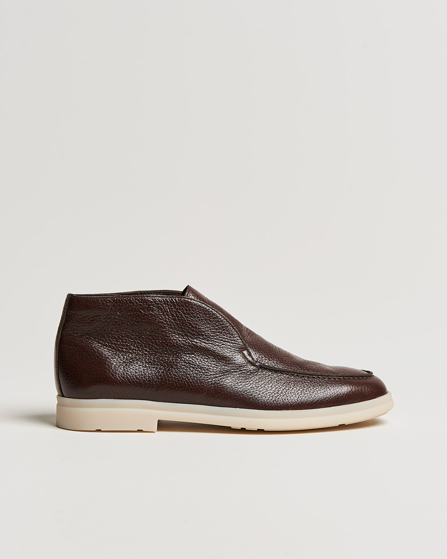 Uomini | Church's Deerskin Ankle Boot Dark Brown | Church's | Deerskin Ankle Boot Dark Brown