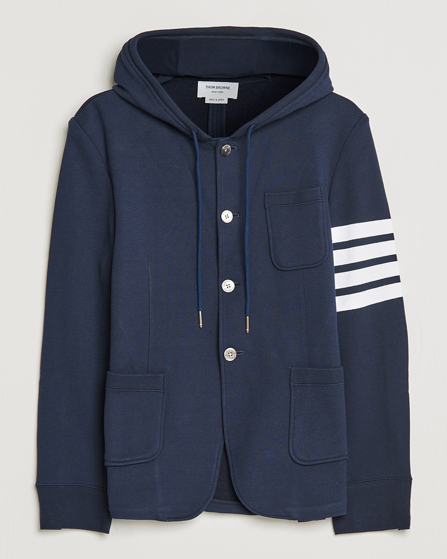Uomini | Blazers | Thom Browne | Hooded Sport Coat Navy
